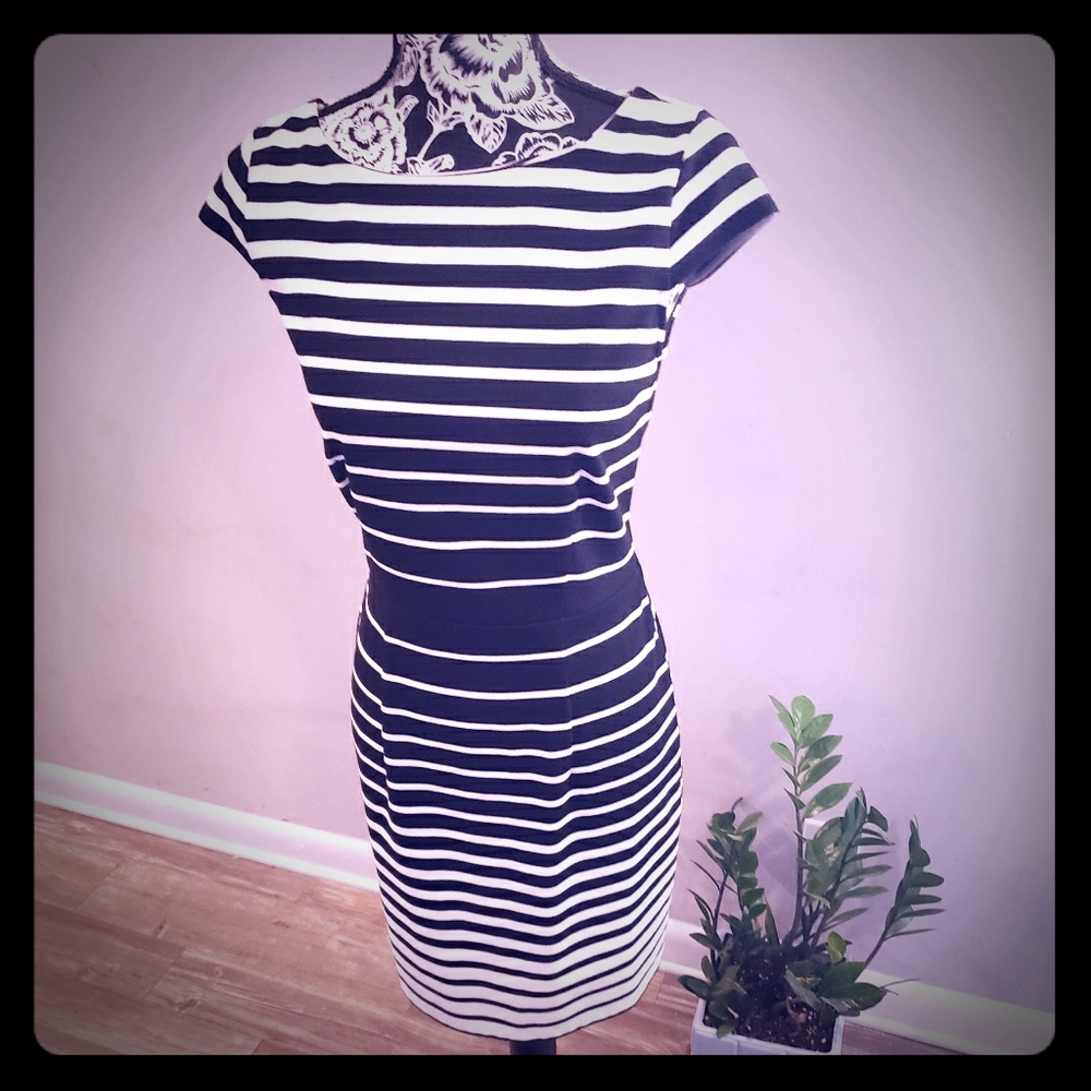 Ann loft cap sleeve knee length dress